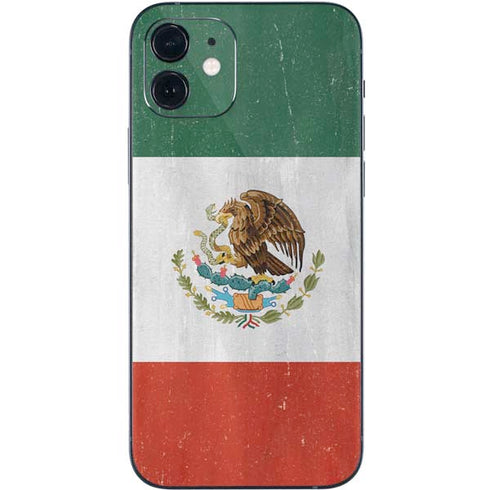 Mexico Flag Distressed iPhone 12 Skin